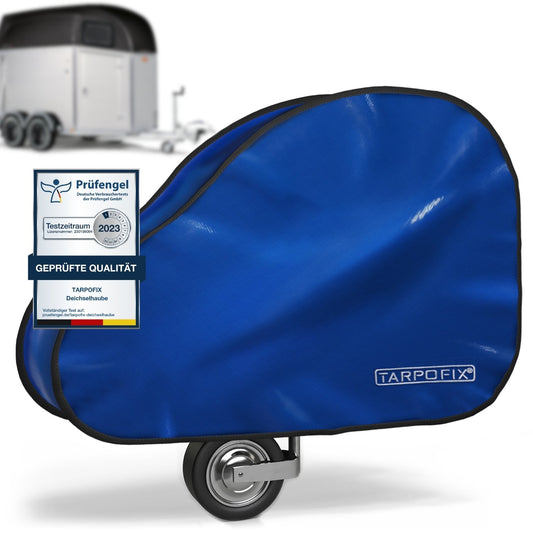 Deichselabdeckung groß für Pferdeanhänger Blau PVC