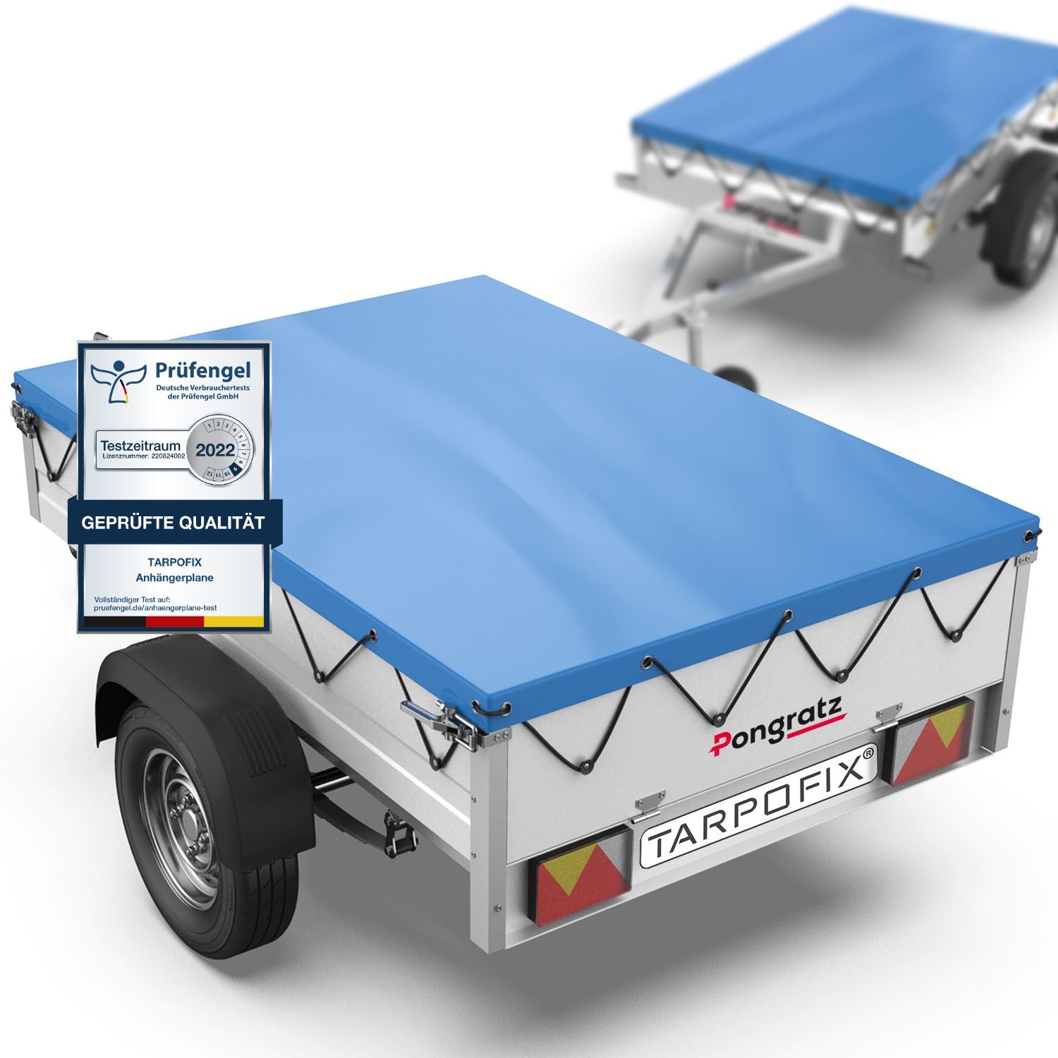 Tarpofix Autoaanhanger, 256 x 145 x 8 cm, incl. zeiltouw, versterkte rand, PVC-dekzeil en -afdekking, ideaal voor 750-1000 kg aanhangers Tarpofix Autoaanhanger, 256 x 145 x 8 cm, incl. zeiltouw, versterkte rand, PVC-dekzeil en -afdekking, ideaal voor 750-1000 kg aanhangers