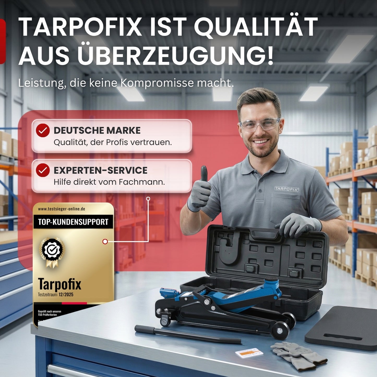 Wagenheber 2,5t mit Koffer