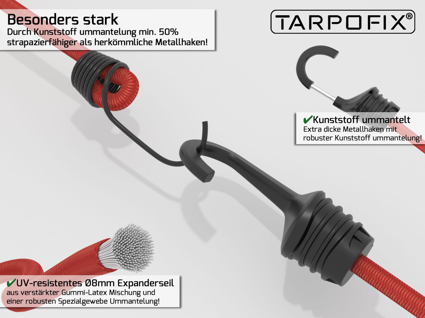 Gepäckspanner Set (25 - 100 cm)