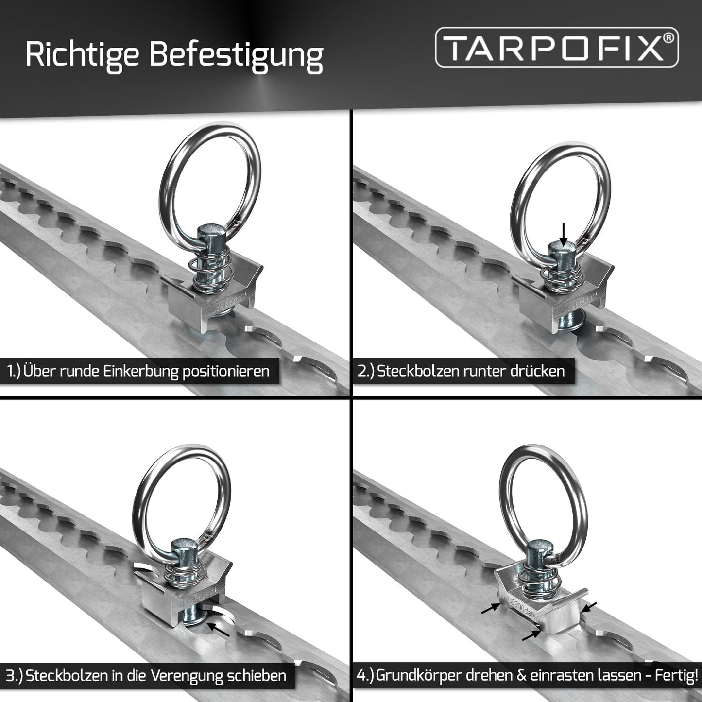 Airline Fittinge für Airlineschinen (10 Stk.) von Tarpofix