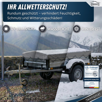 Flachplane nach Maß mit Spitzdach