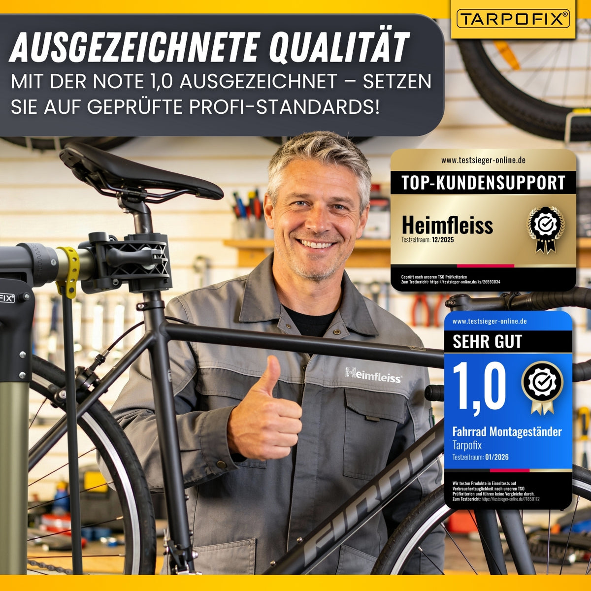Fahrrad Montageständer 50 kg