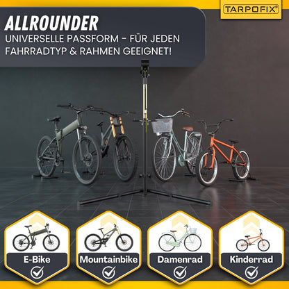 Fahrrad Montageständer für E-Bikes, Rennräder und Mountainbikes