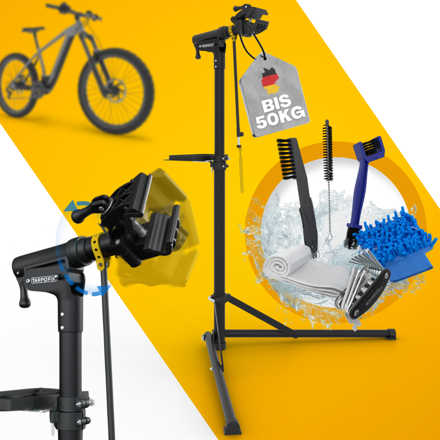Fahrrad Montageständer 50 kg