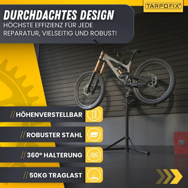 fahrrad montageständer für e bike Fahrrad Montageständer 50kg | E-Bike klappbar