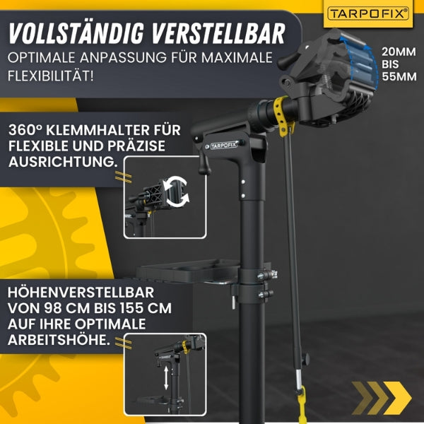 powerfix fahrrad montageständer 87112 Fahrrad Montageständer 50kg | E-Bike klappbar