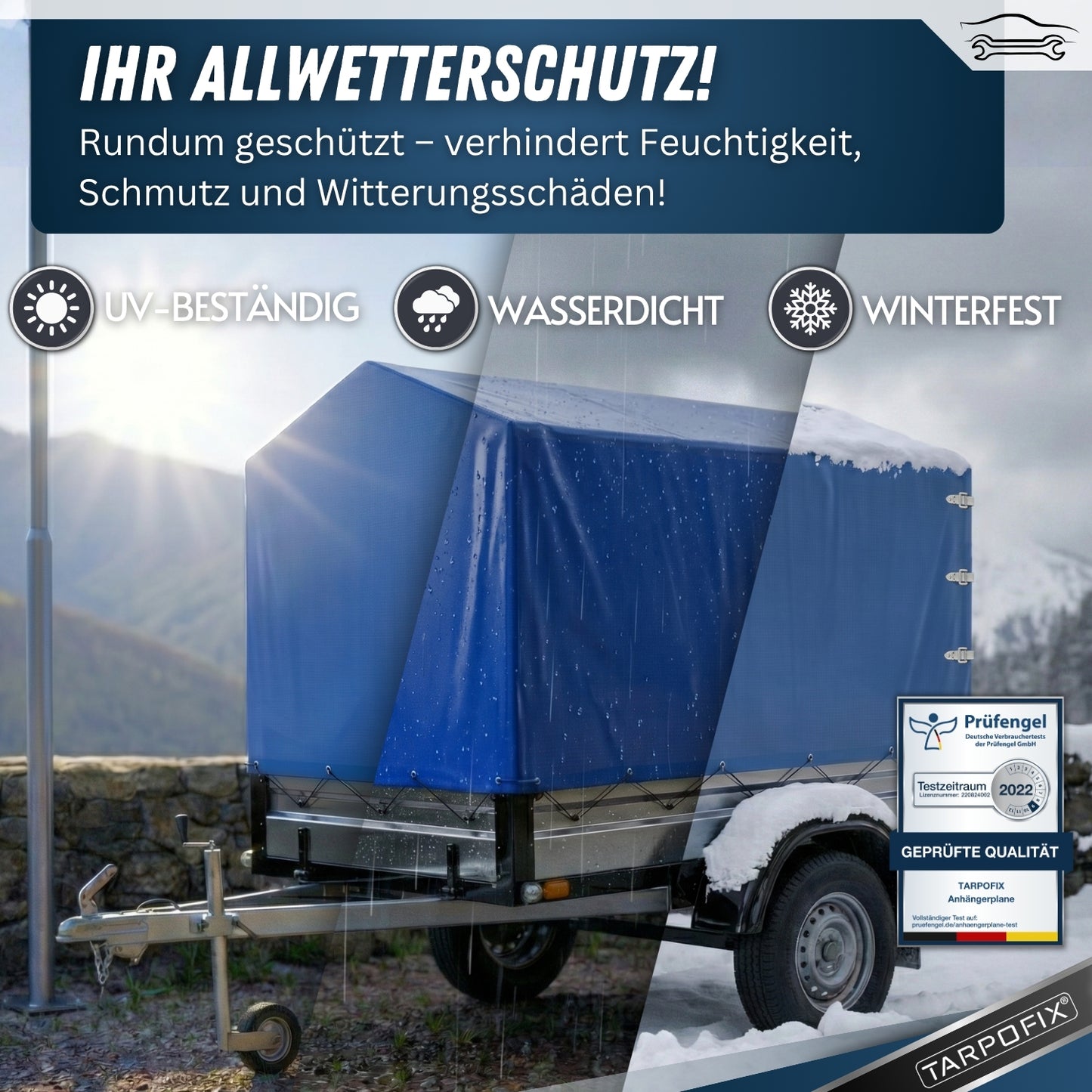 Hochplane nach Maß mit Spitzdach