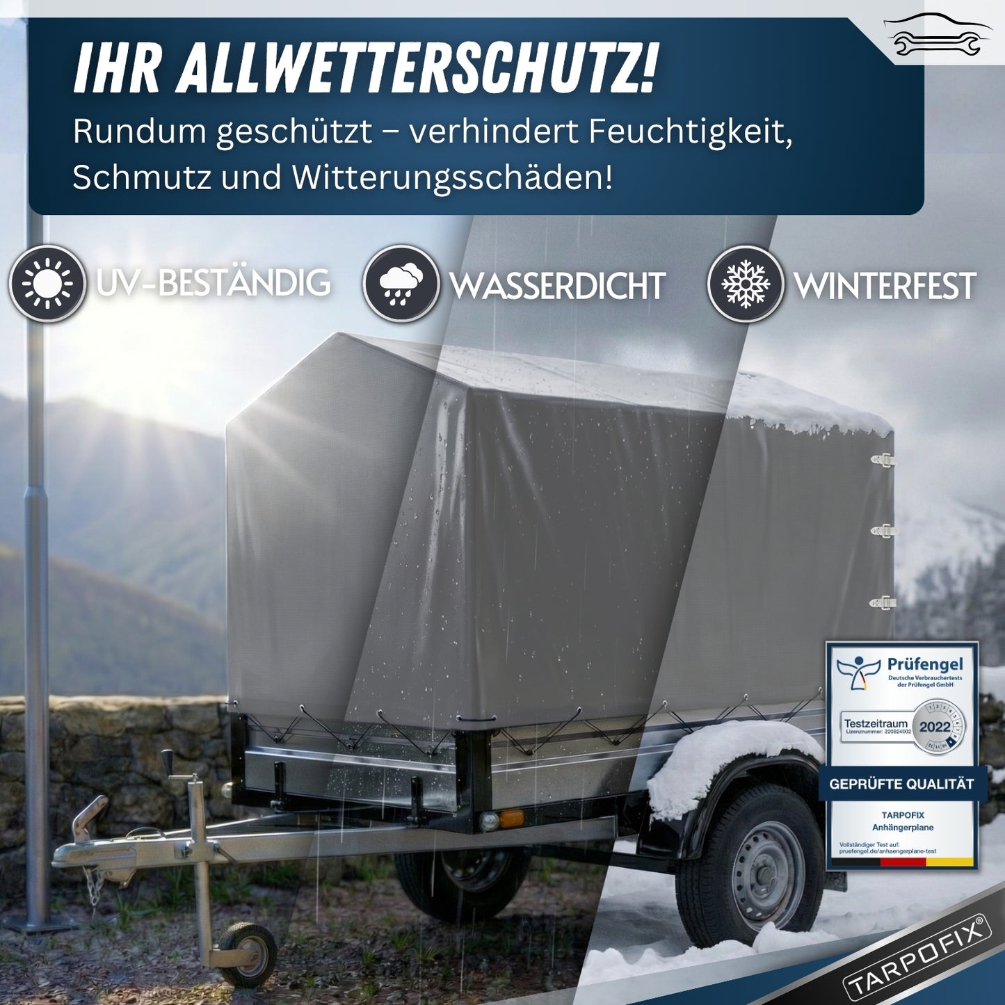 Hochplane nach Maß mit Spitzdach