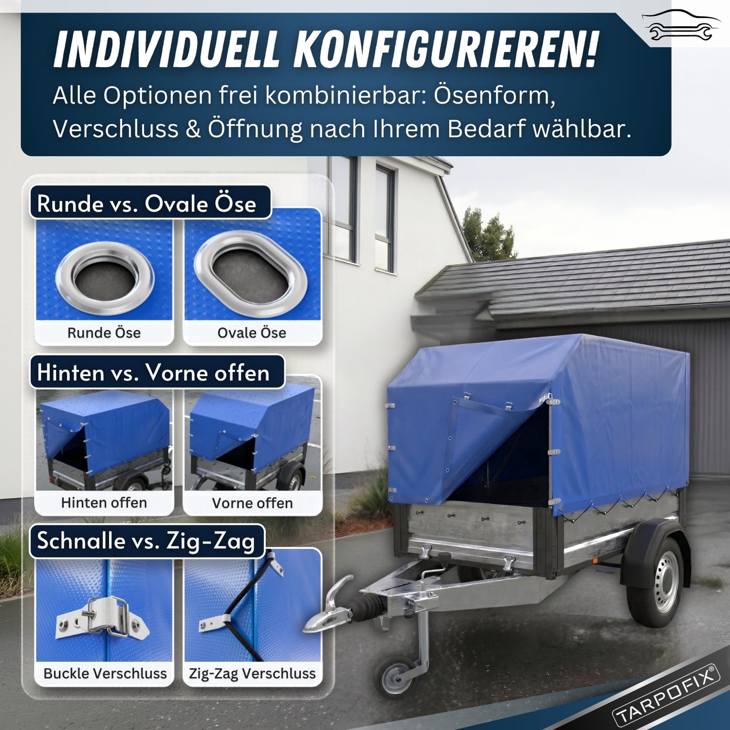 Hochplane nach Maß mit Windschräge