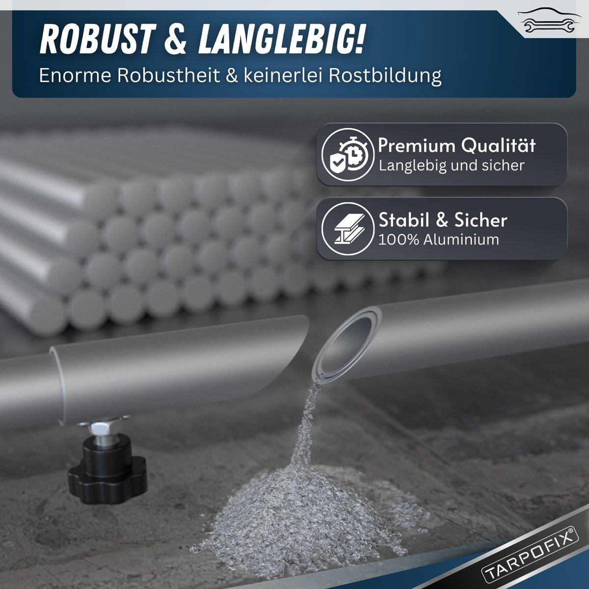 Anhänger Planenbügel 100 - 145 cm (3er Set)
