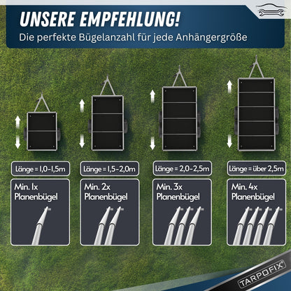 Anhänger Planenbügel 100 - 145 cm