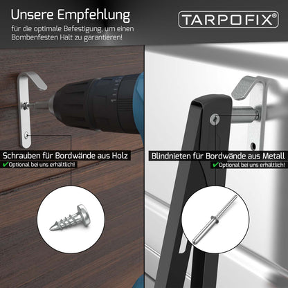Planenhaken aus verzinktem Stahl (20 Stk.)