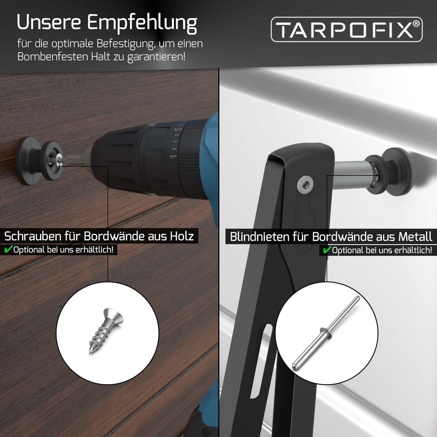 Planenknöpfe aus Hartkunststoff (20 Stk.)