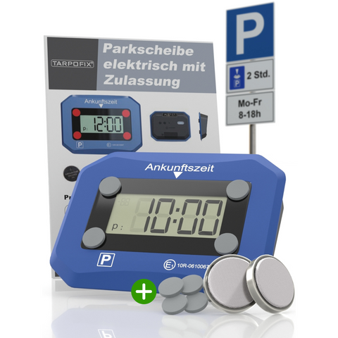 Parkscheibe elektrisch mit Zulassung