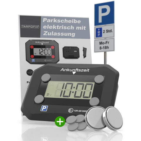 Parkscheibe elektrisch mit Zulassung