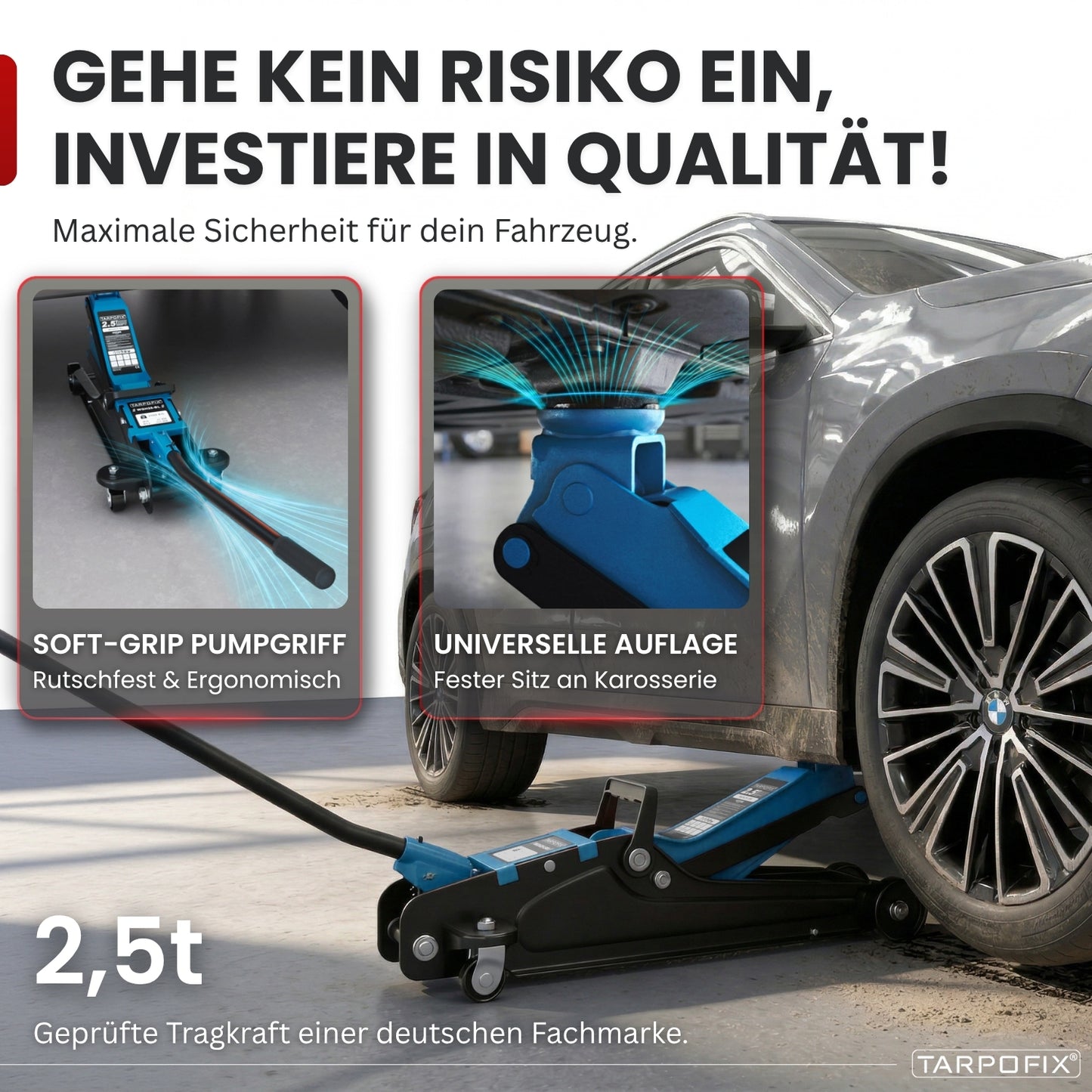 Wagenheber 2,5t mit Koffer