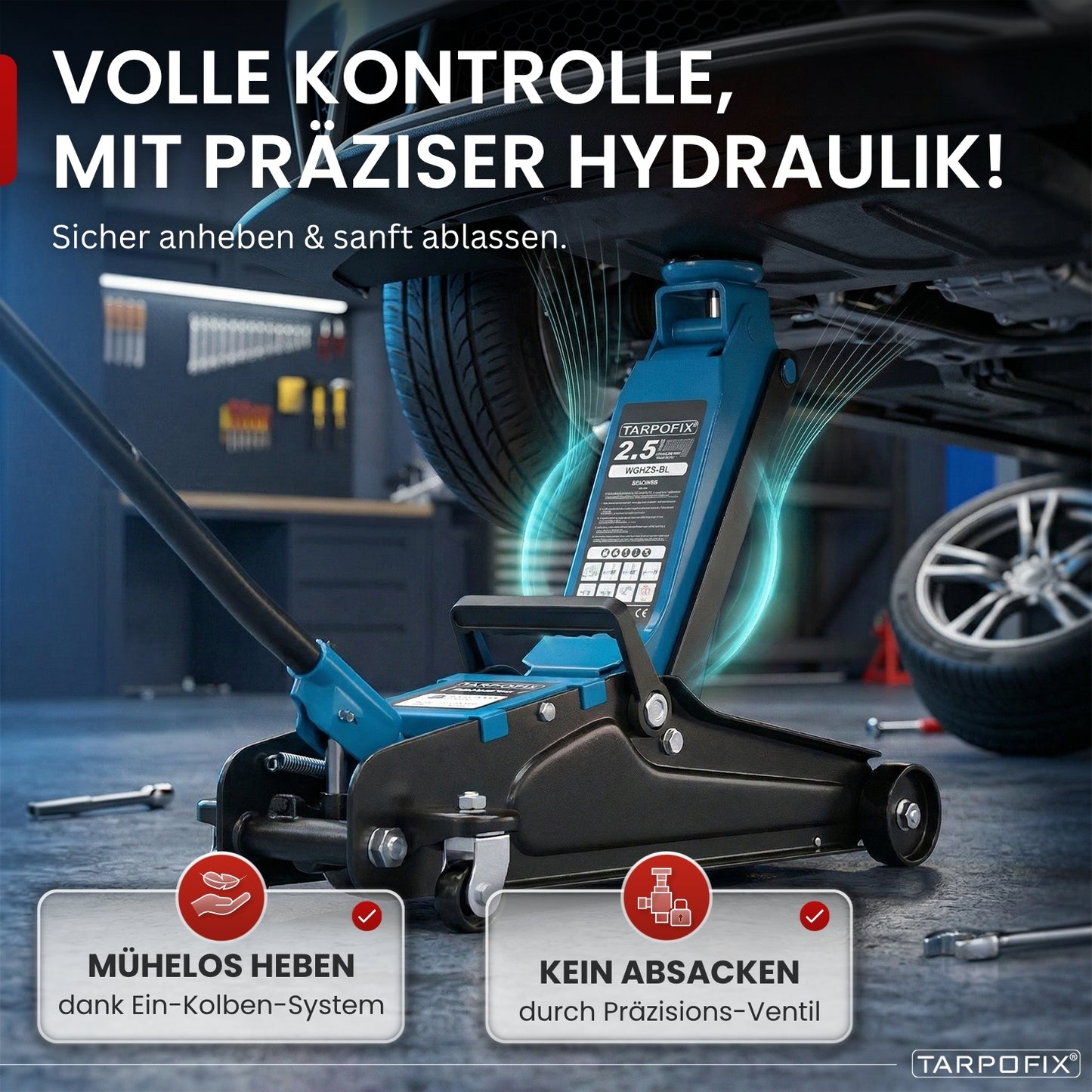 Wagenheber 2,5t mit Koffer