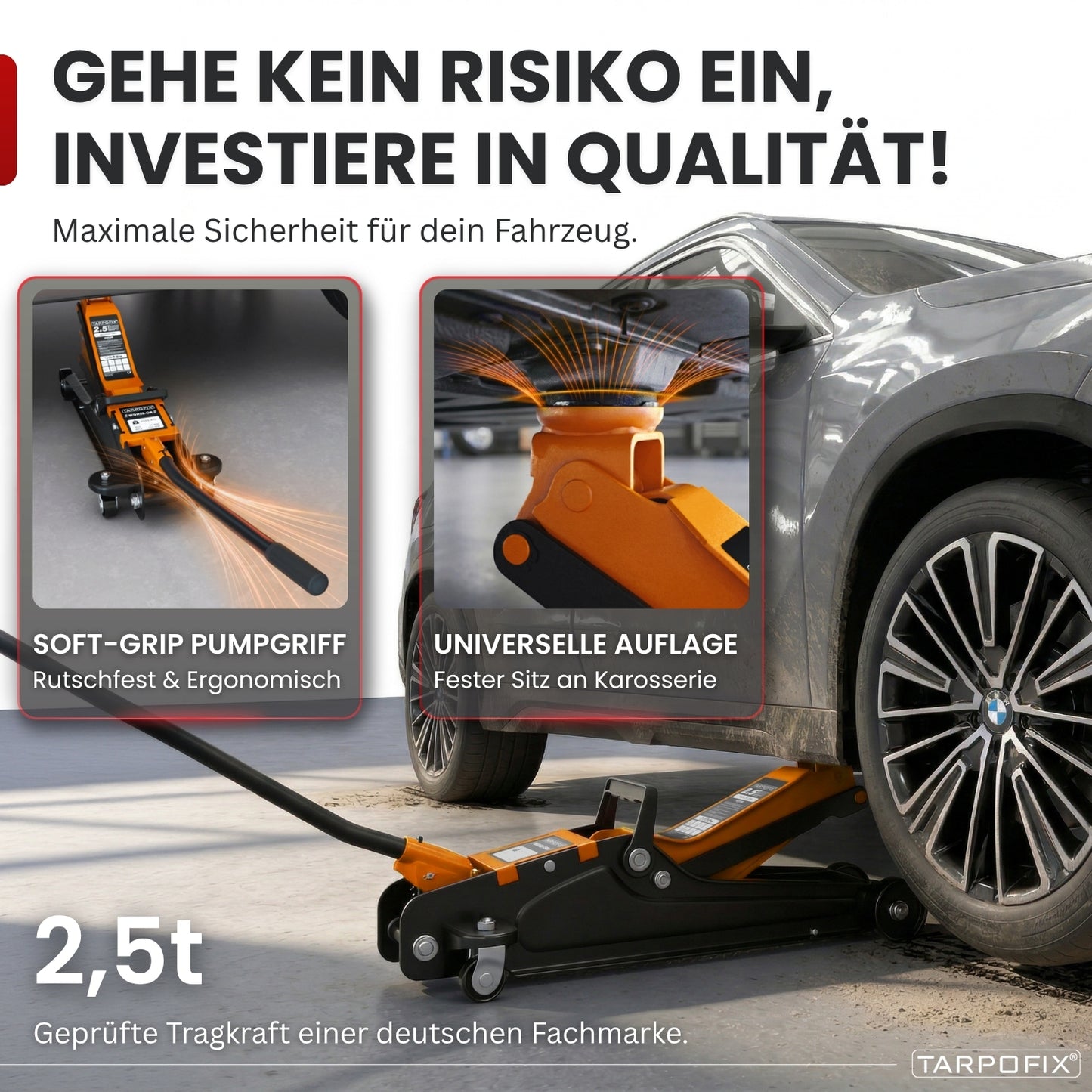 Wagenheber 2,5t mit Koffer