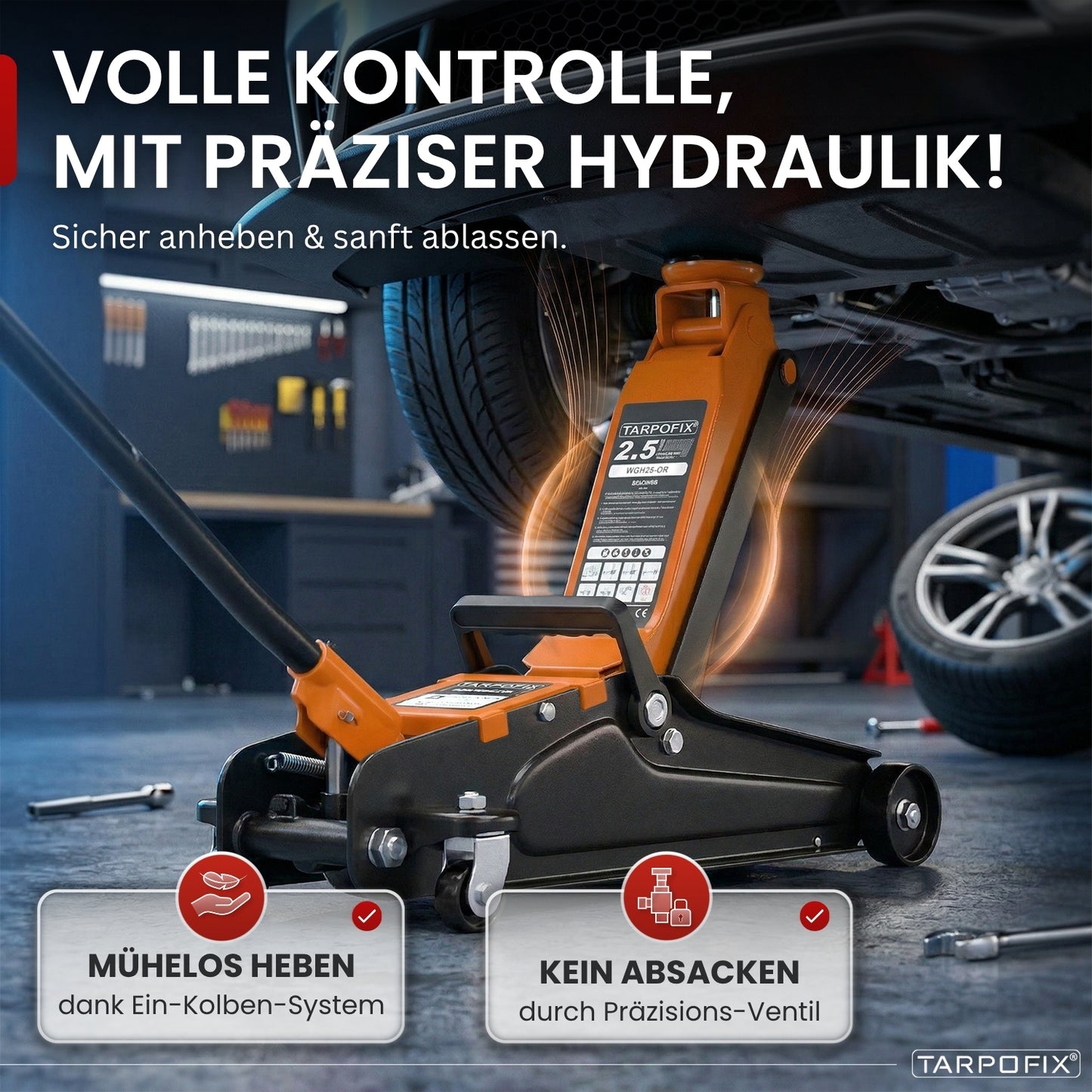 Wagenheber 2,5t mit Koffer
