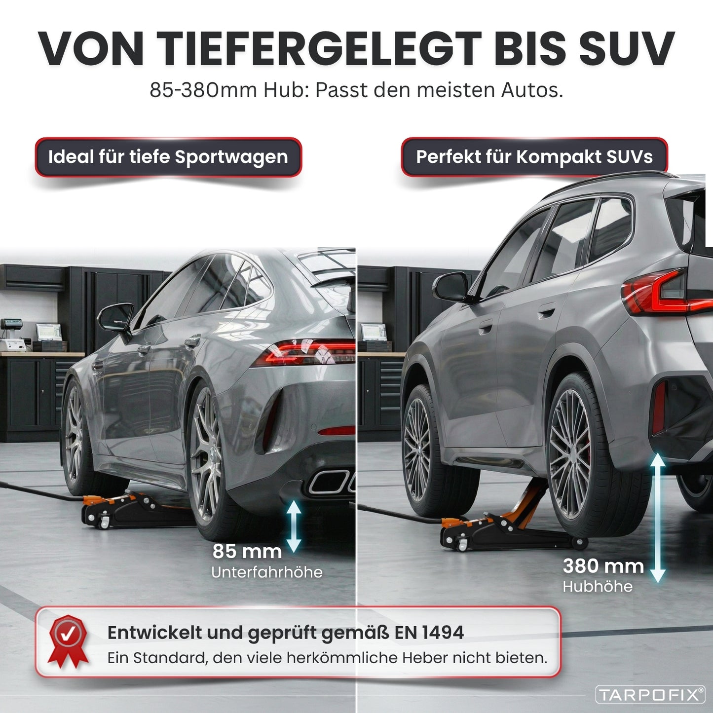 Wagenheber 2,5t mit Koffer
