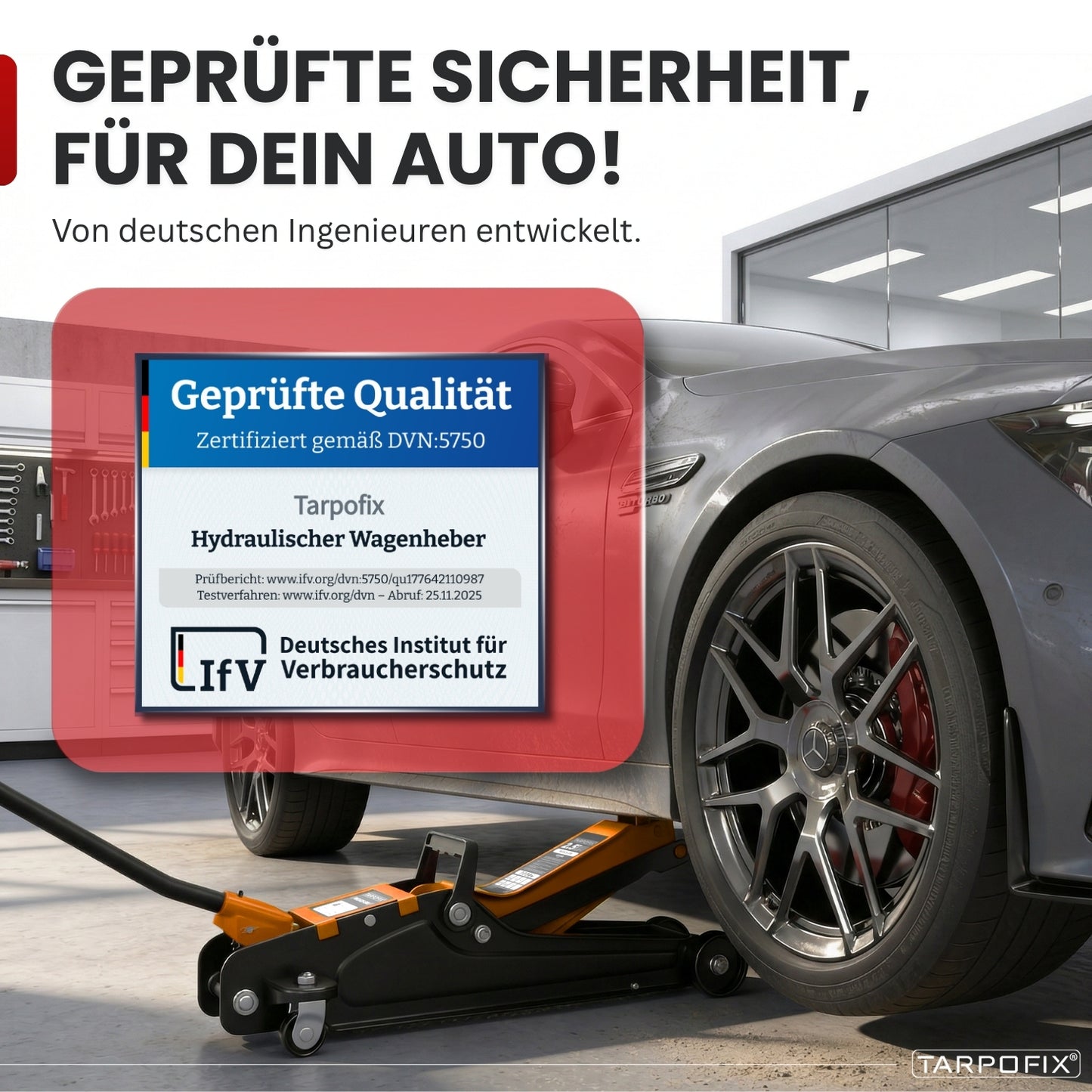 Wagenheber 2,5t mit Koffer