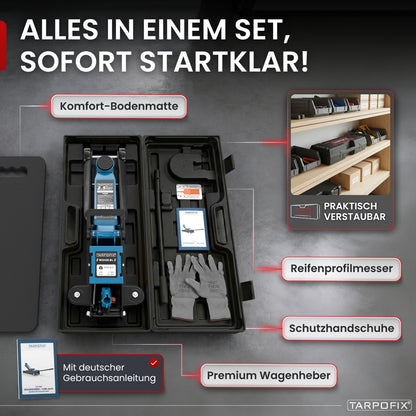 Wagenheber 2,5t mit Koffer