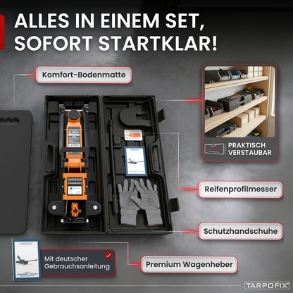 Wagenheber 2,5t mit Koffer