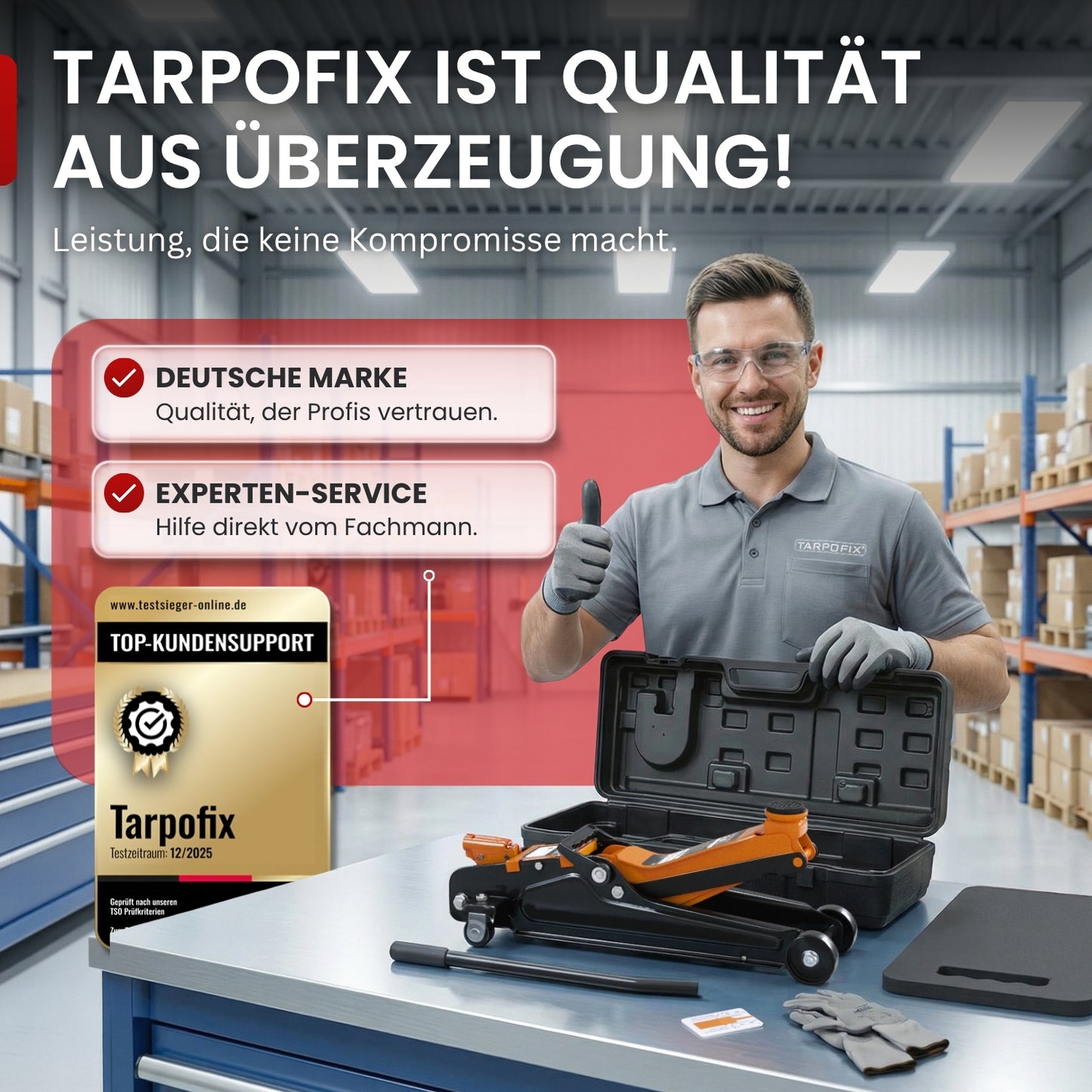 Wagenheber 2,5t mit Koffer