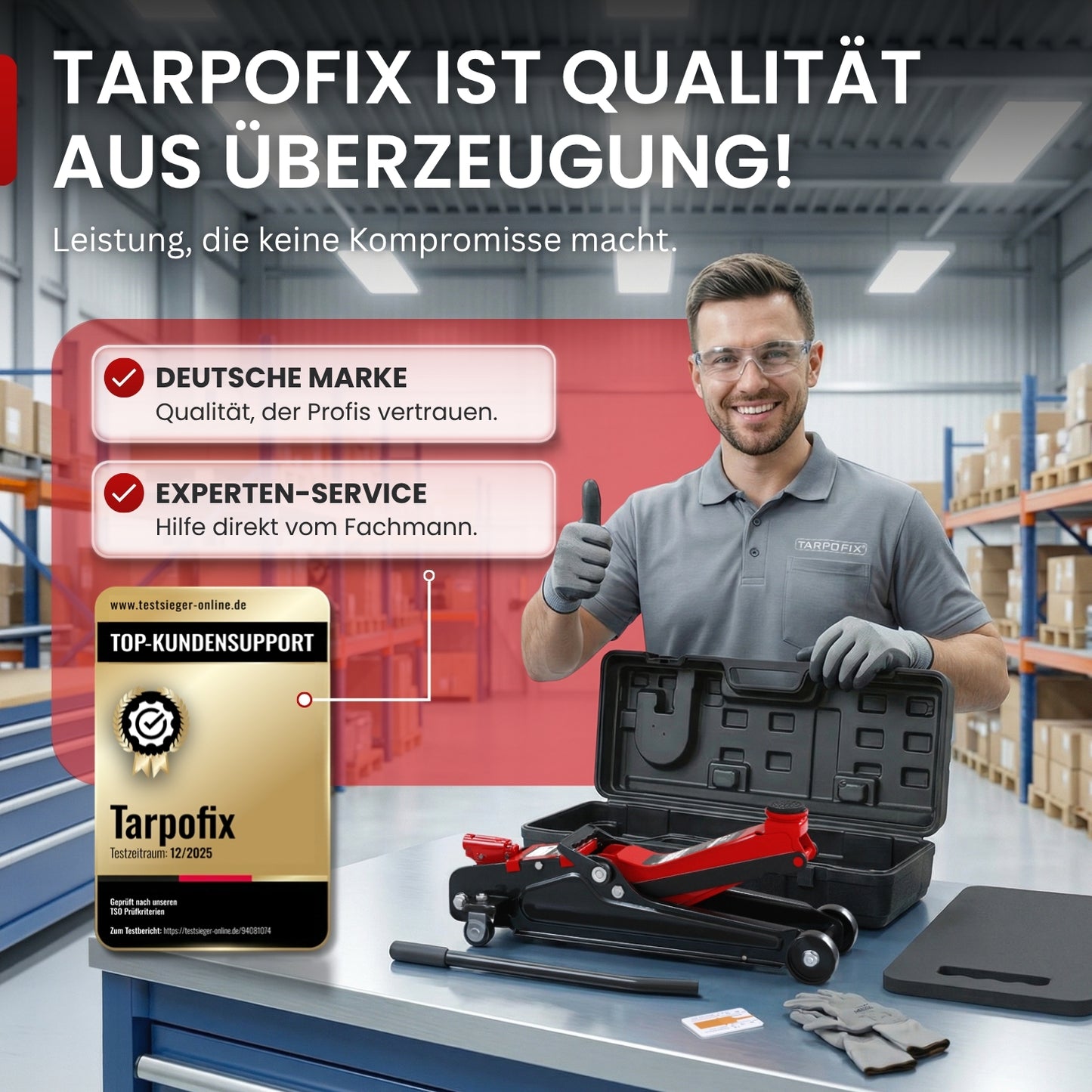 Wagenheber 2,5t mit Koffer