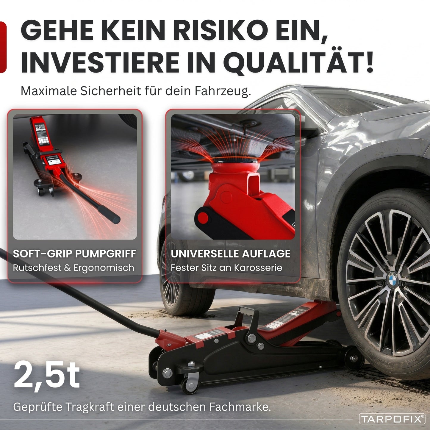 Wagenheber 2,5t mit Koffer