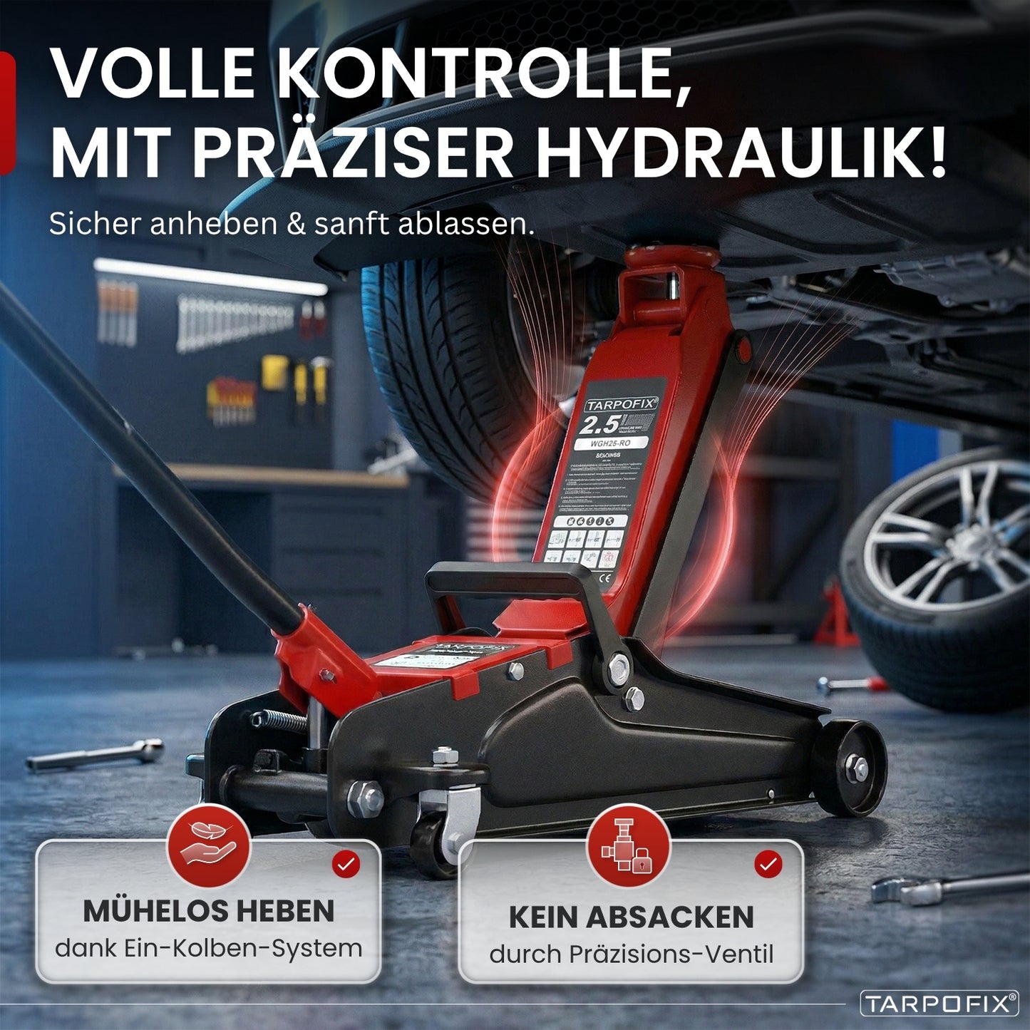 Wagenheber 2,5t mit Koffer