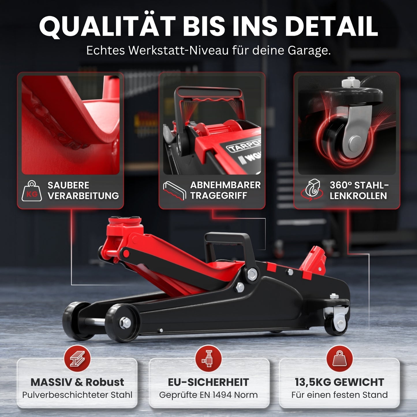 Wagenheber 2,5t mit Koffer