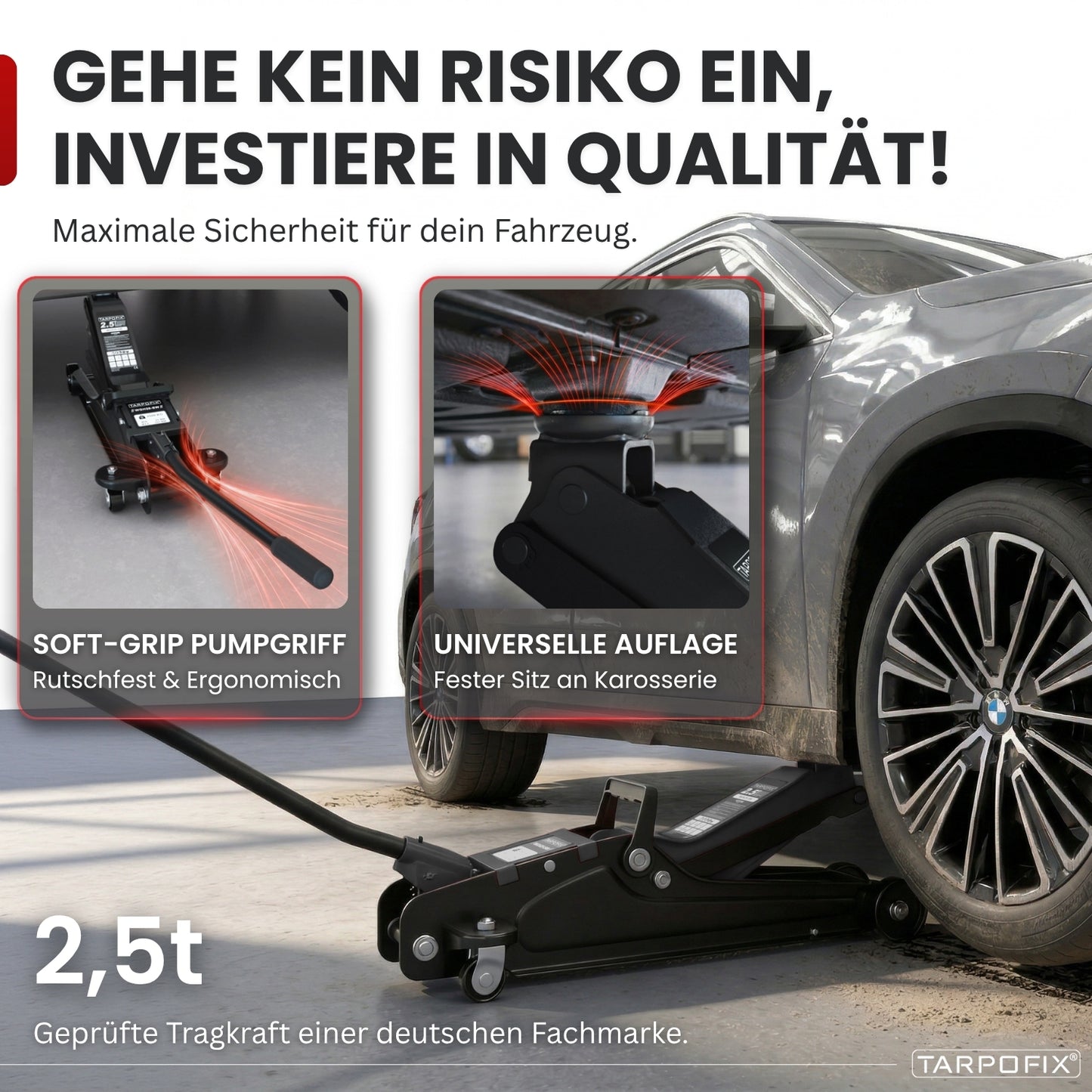 Wagenheber 2,5t mit Koffer