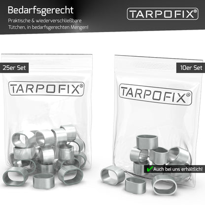 Würgeklemmen Oval aus Aluminium