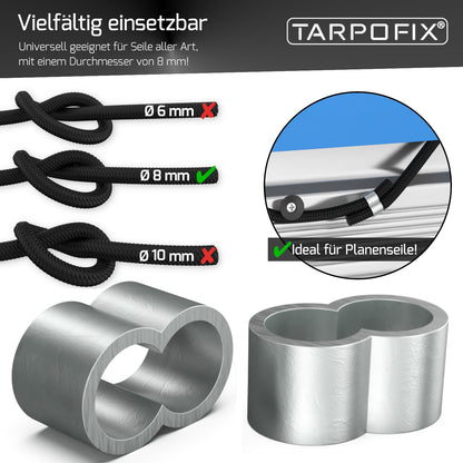 Würgeklemmen vorgeformt aus Alu