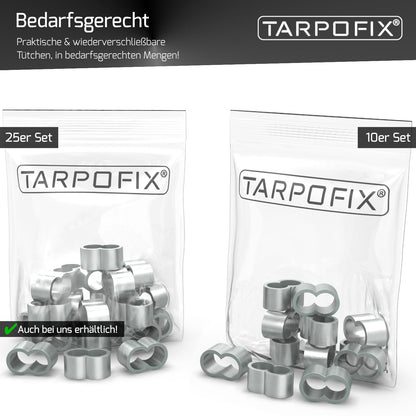 Würgeklemmen vorgeformt aus Alu