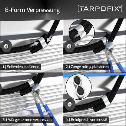 Würgeklemmen vorgeformt aus Alu