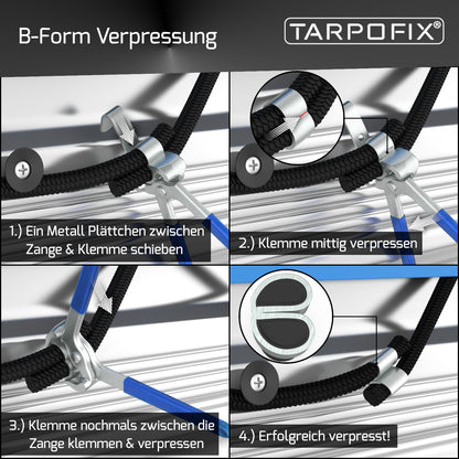 Würgeklemmen vorgeformt aus Alu