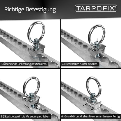 Fittinge für Airlineschinen (6-10 Stk.)