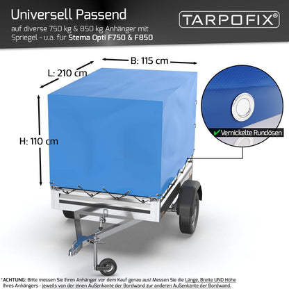 Anhänger Hochplane 209 x 114 x 65 cm für Stema Anhänger