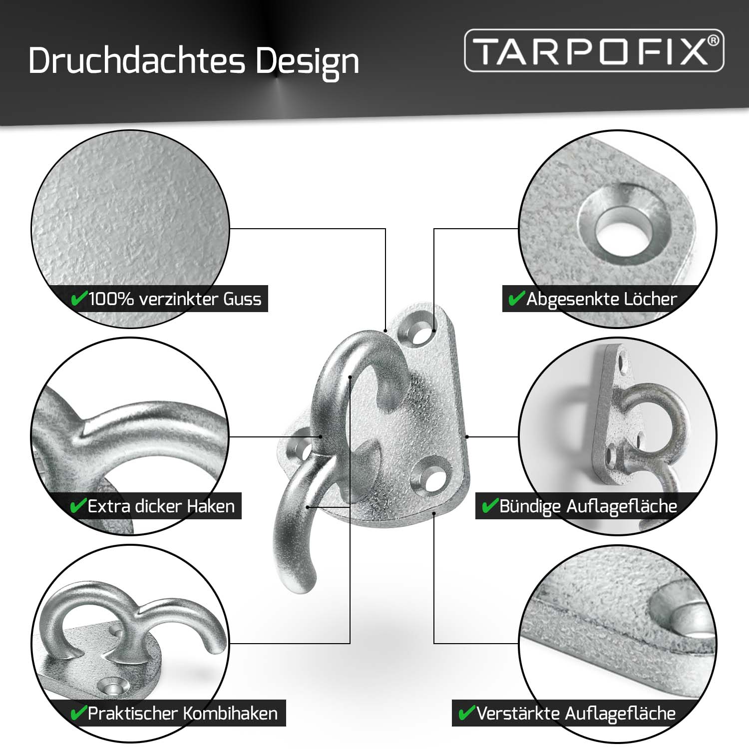 Tarpofix® Anhänger Planenhaken  robust & langlebig – Tarpofix-Shop