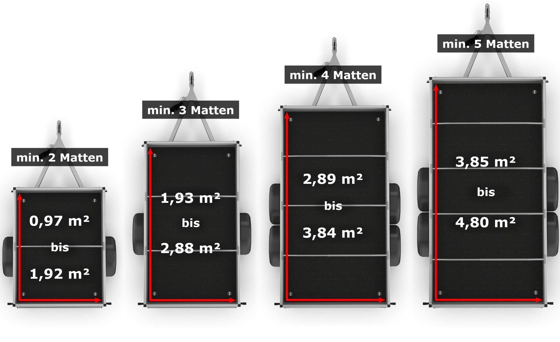 Ladungssicherungsmatte 1200 x 800 mm für sicheren Transport