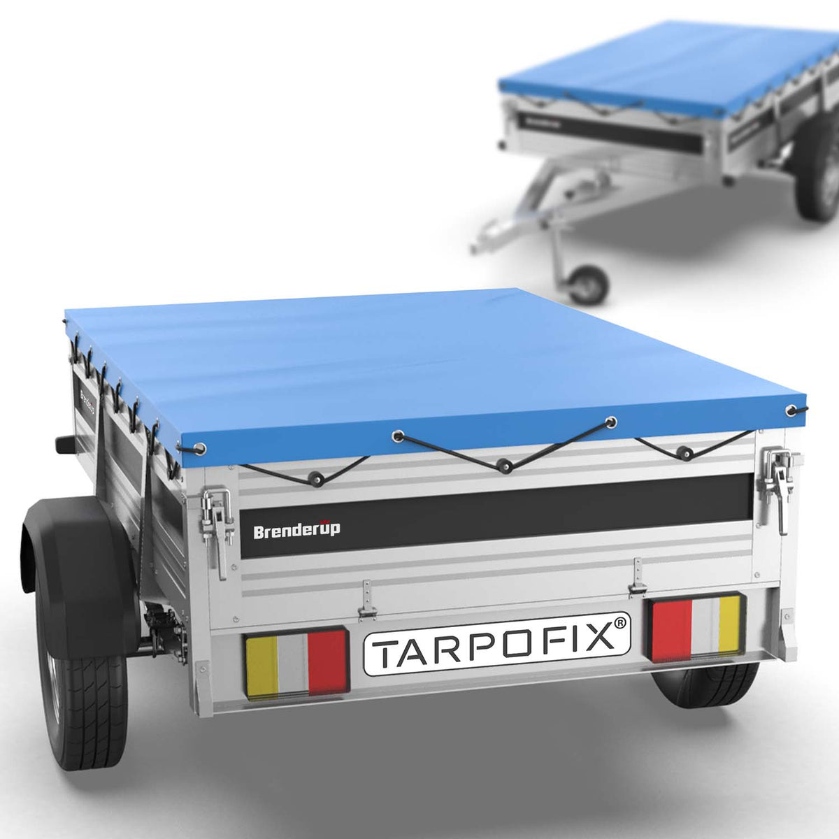 Tarpofix® Anhängerplane 170 x 110 x 7,5cm mit