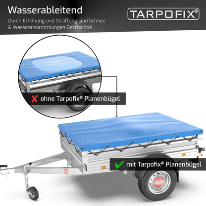 Anhänger Planenbügel 100 - 145 cm aus Aluminium von Tarpofix